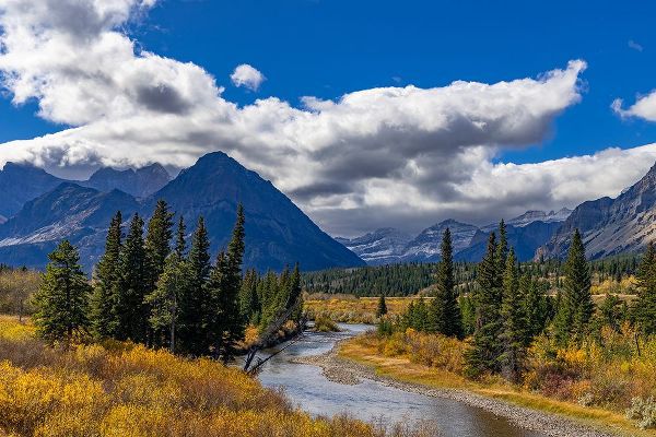 Haney, Chuck 아티스트의 Autumn hues along the Belly River in Glacier National Park-Montana-USA작품입니다.